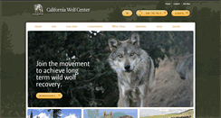Desktop Screenshot of californiawolfcenter.org
